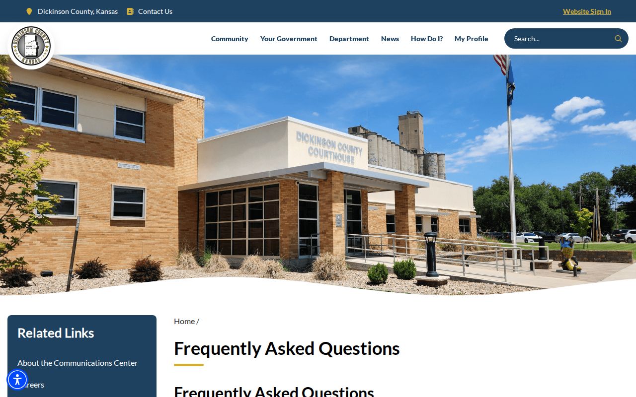 Dickinson County official warrant check and Crime Stoppers procedures